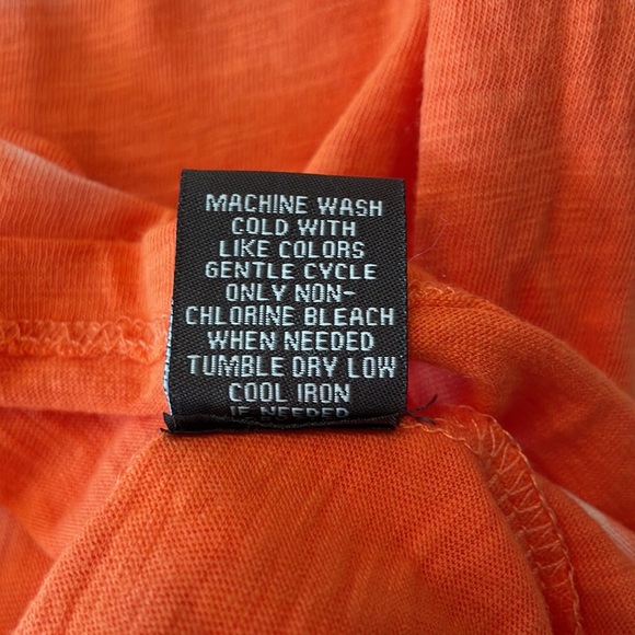 Chelsea & Theodore orange tie-dyed tee shirt size Medium - Picture 6 of 8